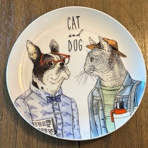 West Elm Rachel Kozlowski Dapper Plate Cat &Dog